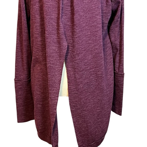 Free People We the Free split back turtle neck long sleeve top plum size medium - Picture 8 of 10